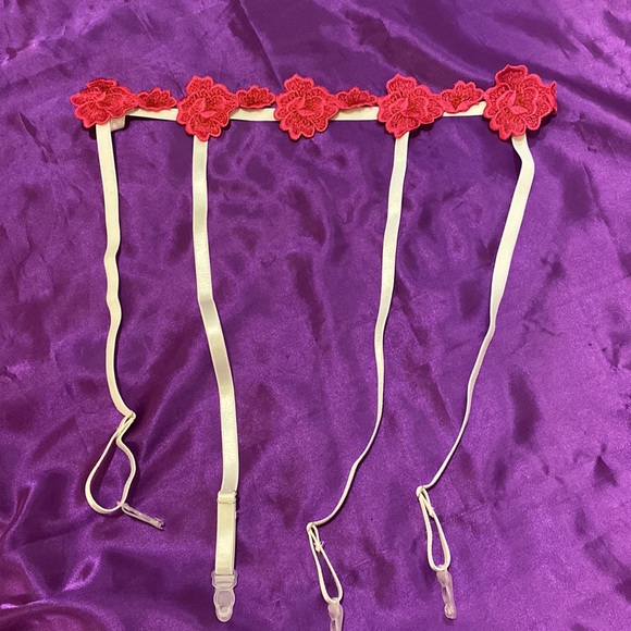 Sexy Lingerie Bra,Thong & Garter SZ L - Picture 10 of 14